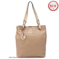 michael kors jet set pebbled leer medium beige bakken Allure Nederland rfyuv732